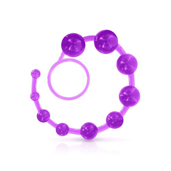 Chapelet anal souple violet 